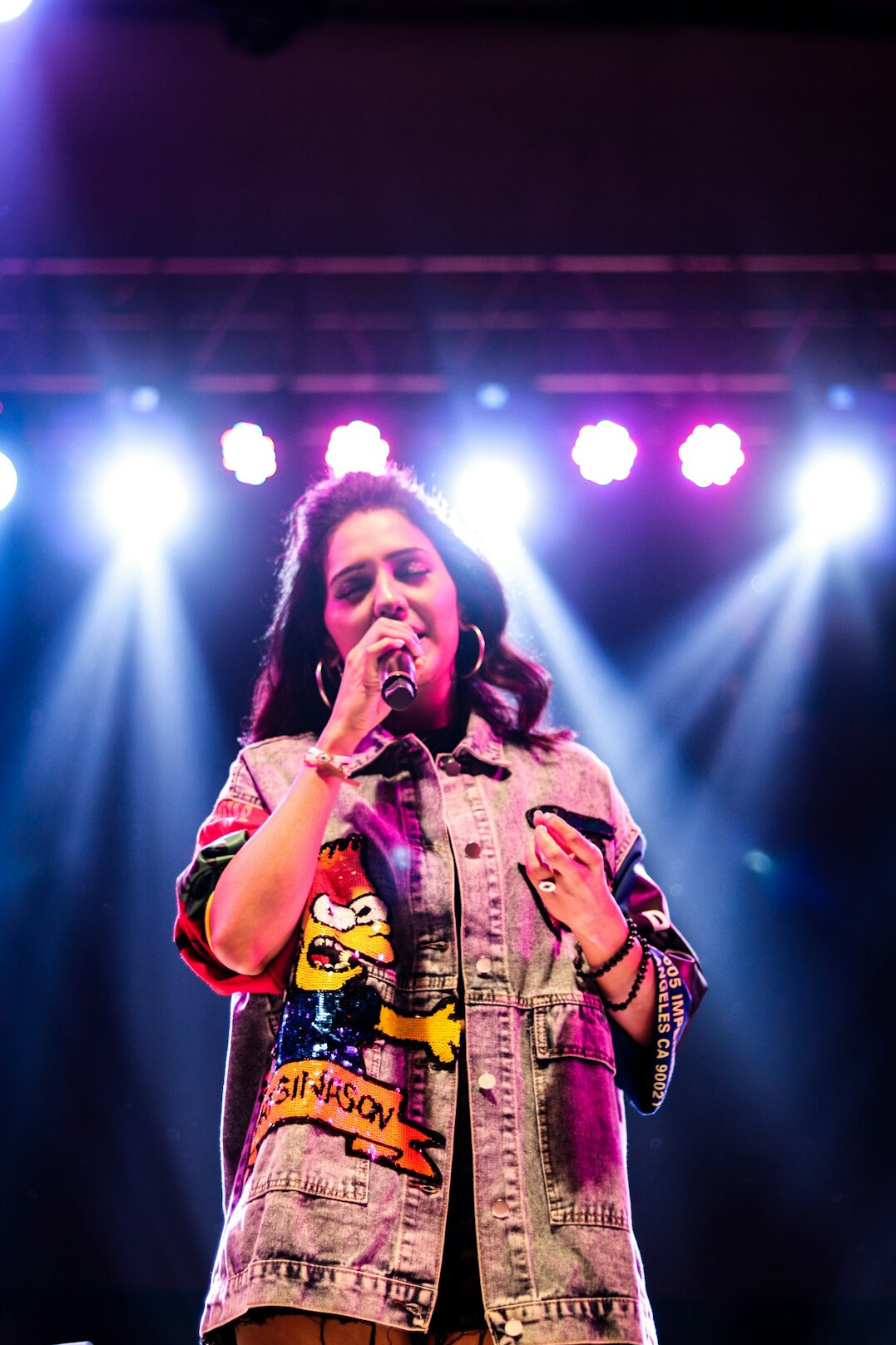 female singer on stage