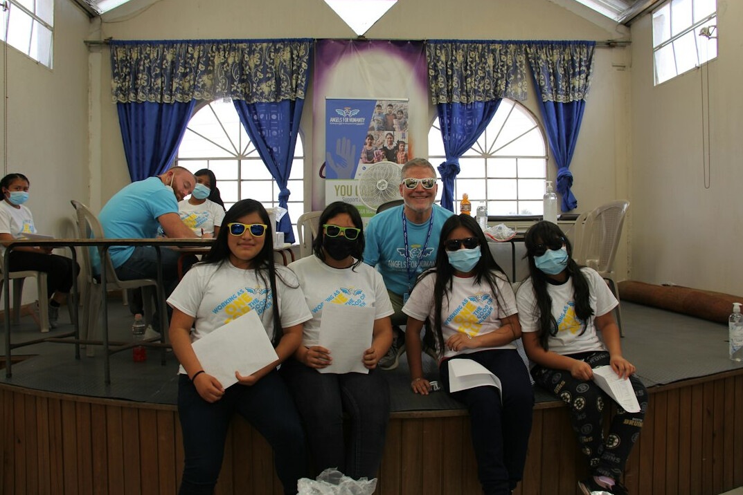 donation ceremony with check